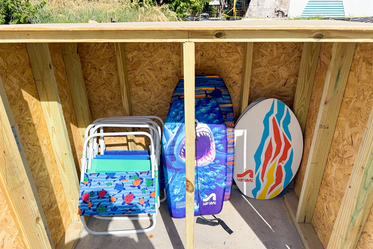Beach Chairs, Boogie Boards, & Body Boards