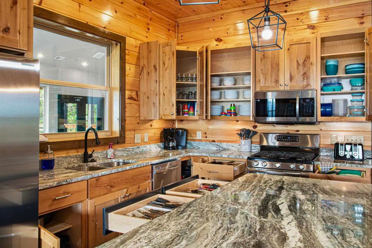 Spacious Kitchen with Modern Stainless Steel Appliances