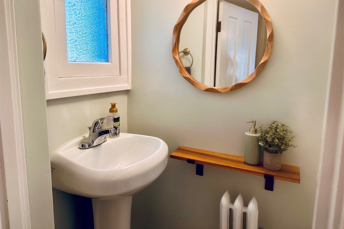 Half Bathroom on the Main floor