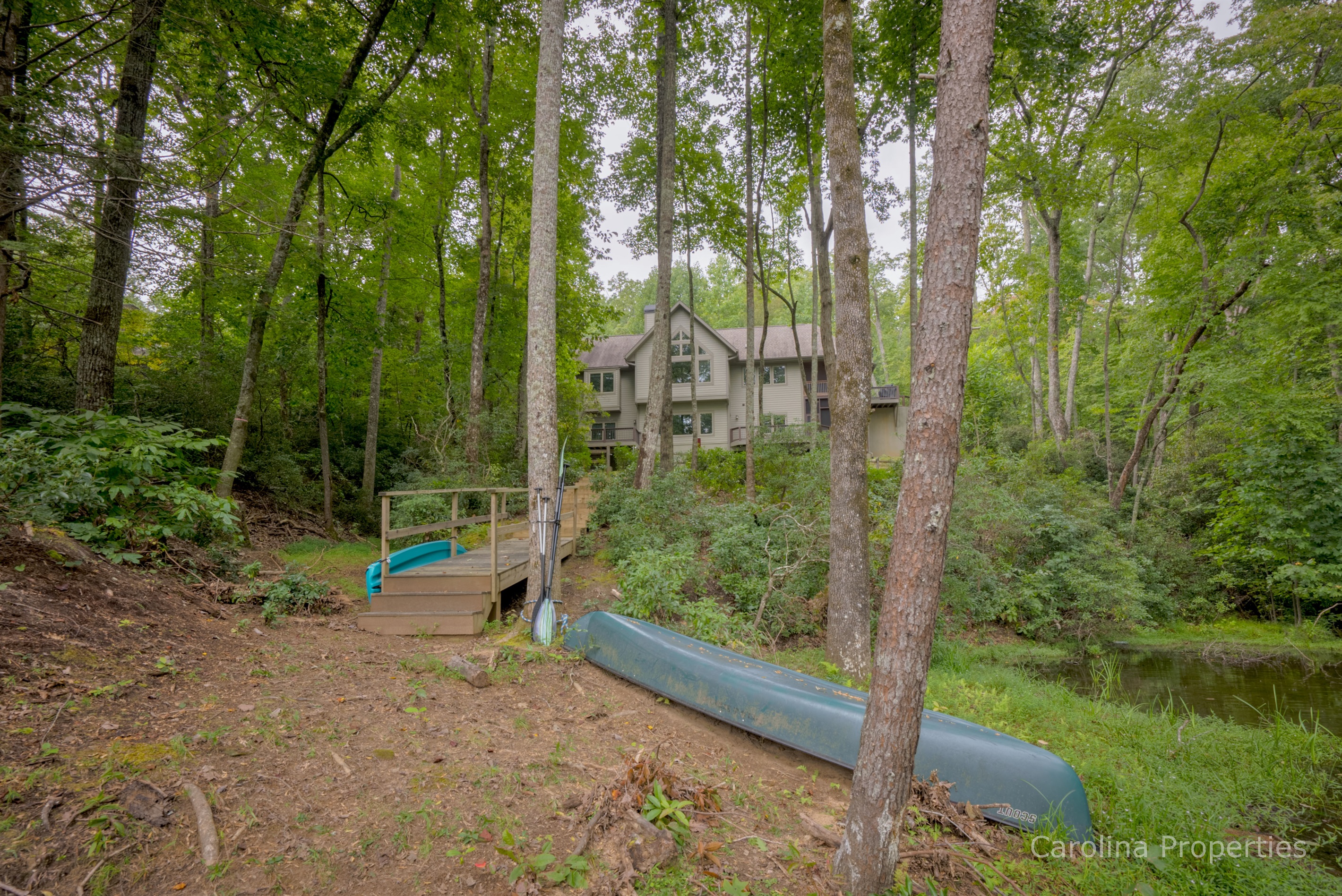 View of the home from the lake