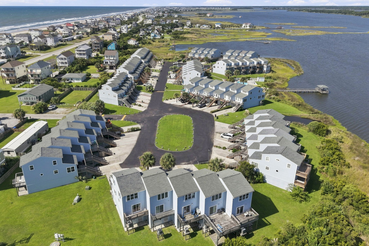 Discover the ultimate blend of soundside serenity and beachside beauty from this prime community view.