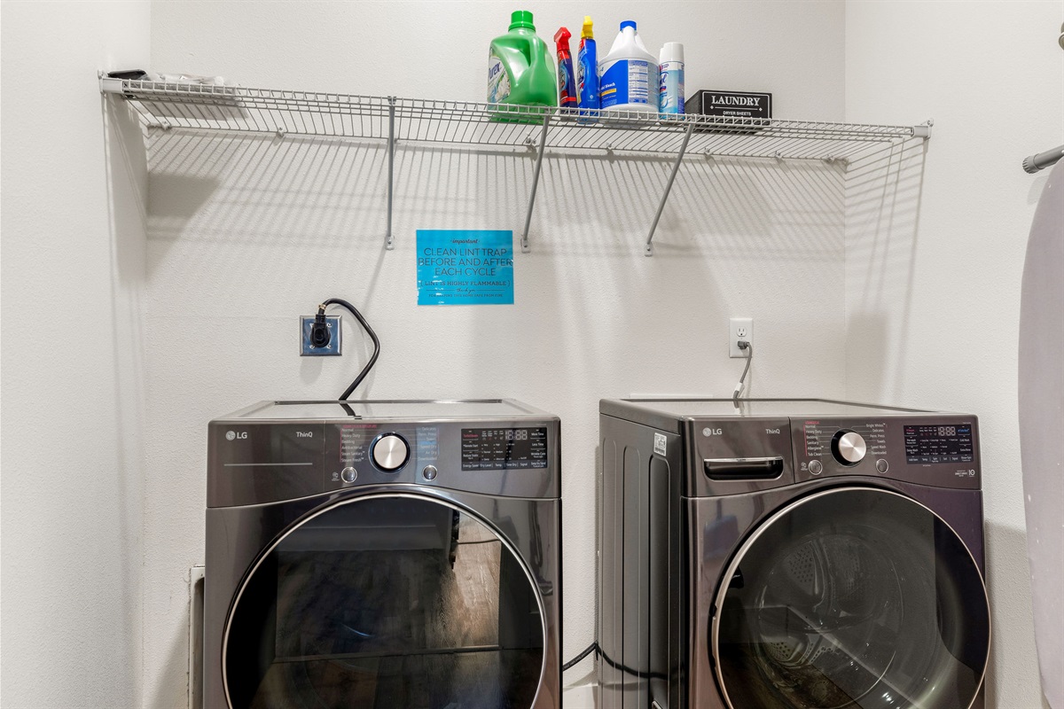 2 sets of washers and dryers