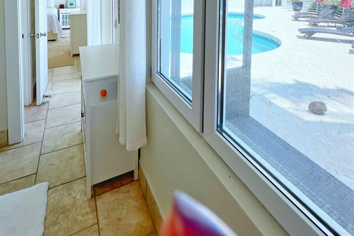 Enjoy shaded mornings and sunny afternoons outdoors.