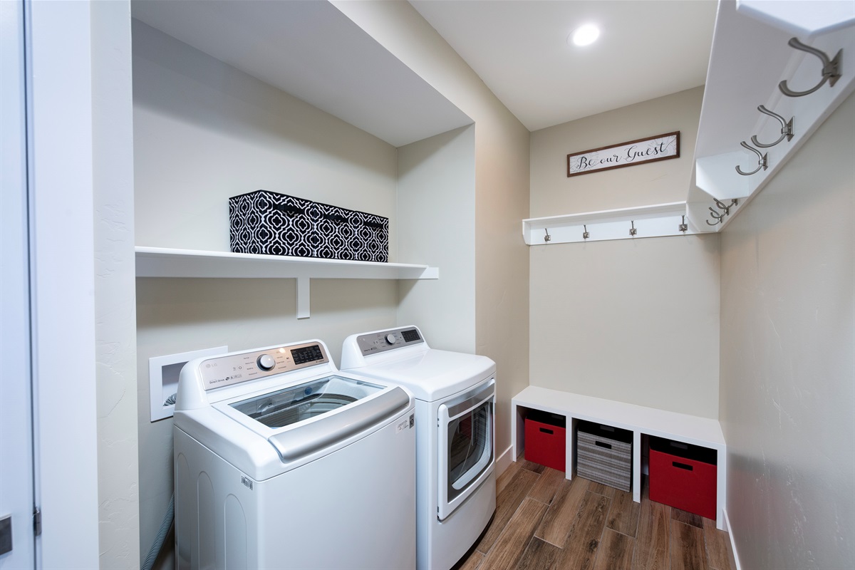 Laundry room to keep your stay effortless and stress-free
