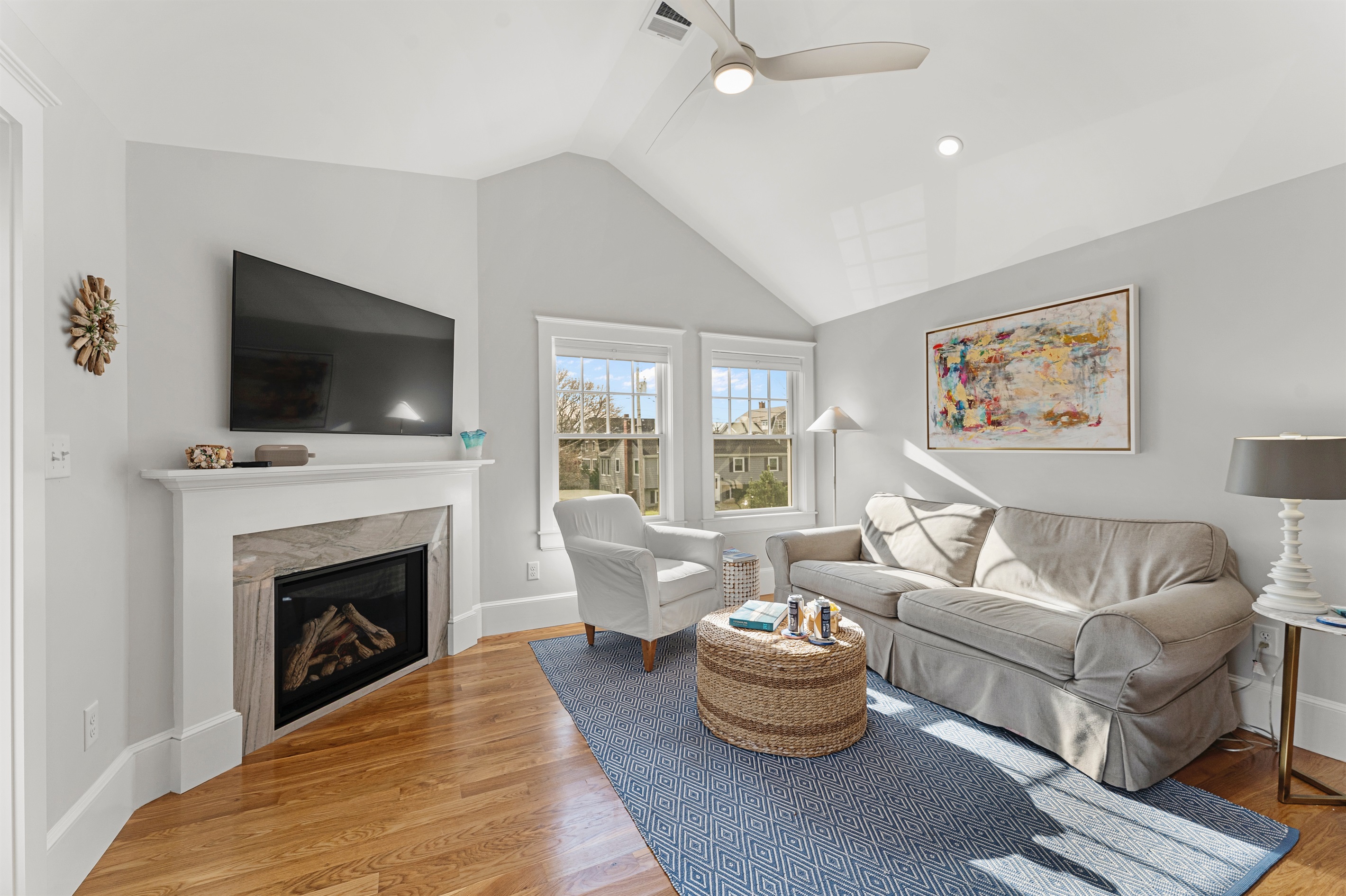 Relax, watch, and enjoy in the cozy living space.