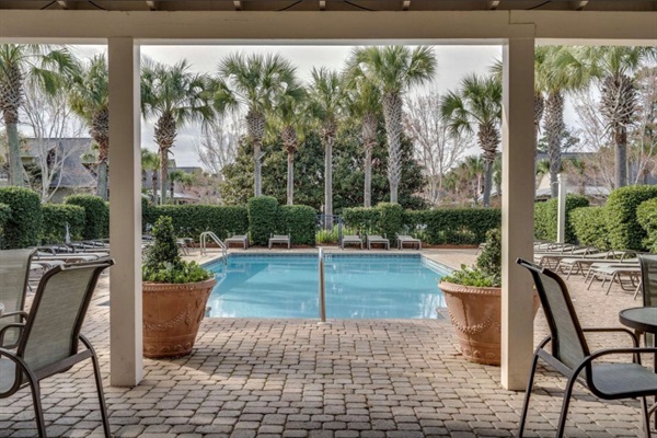 Community Pool steps from the unit