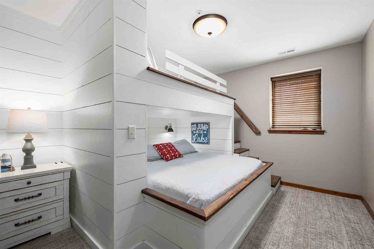 Lower Level Custom Full over King Bedroom