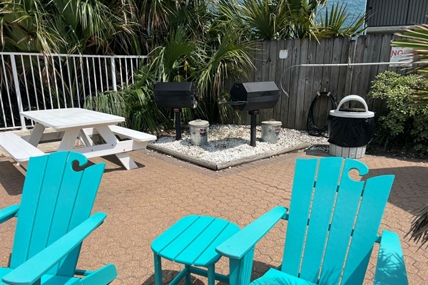 Grill area for guests