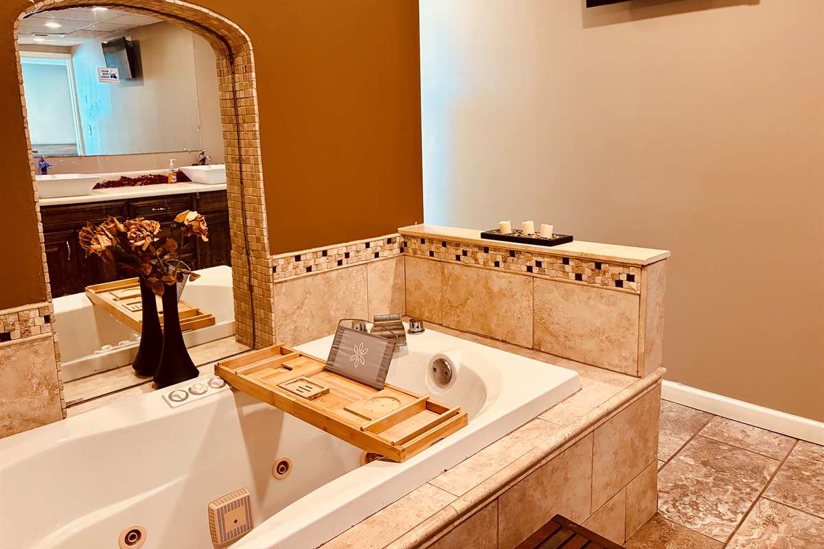 Heated Jacuzzi tub