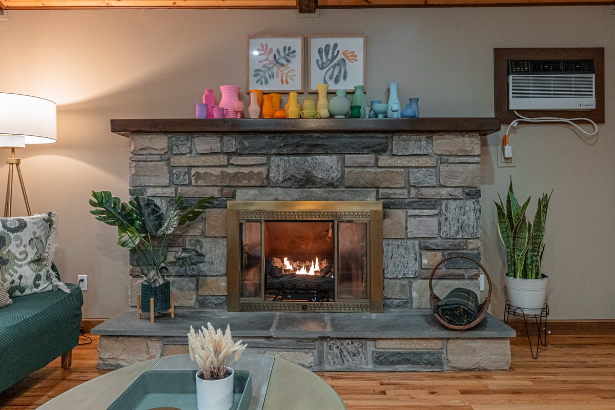 Let the firelight set the mood for unforgettable nights indoors