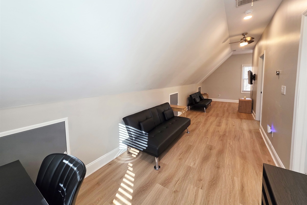 Loft Area - Desk & Two Fold-Down "Sleeper" Sofas