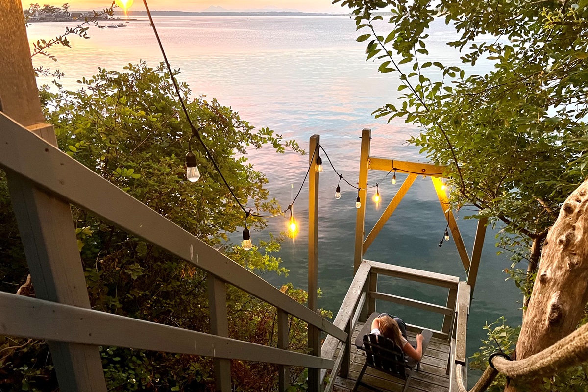 Lummi Island is quiet and peaceful in general, but if you're craving even more of that, some moments spent right here, at golden-hour, will provide the extra dose you've been craving.