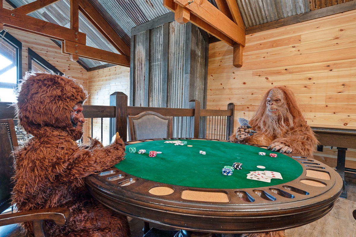 A poker table just adds to the entertainment.