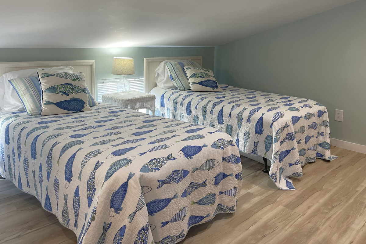 Head up to the top floor &mdash; your kids get twin beds, their own Smart TV, and queen loft beds next door. Everyone has their own space.