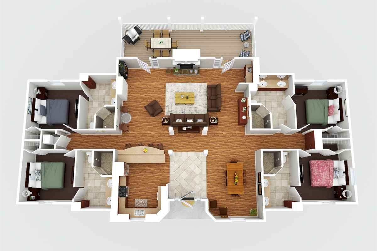 Single Level - Suite Home Layout