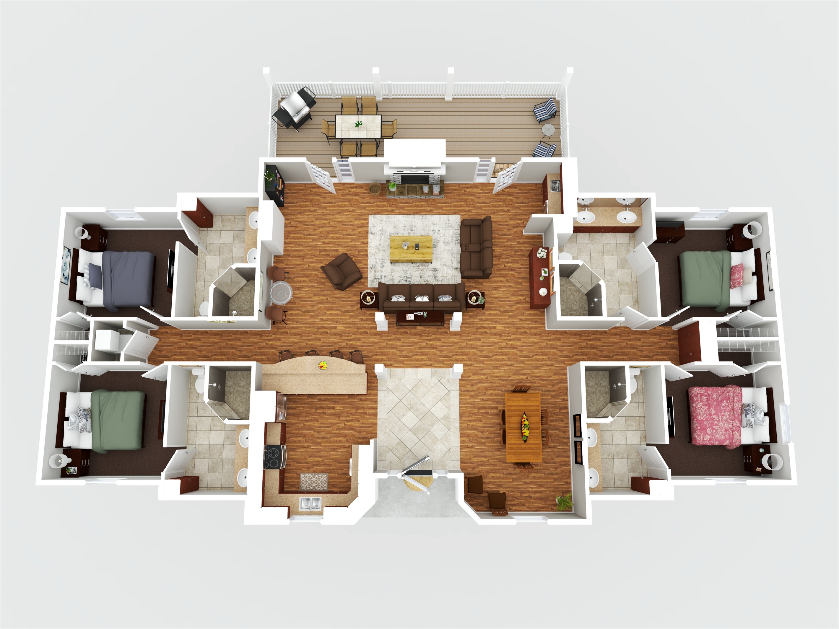 Single Level - Suite Home Layout