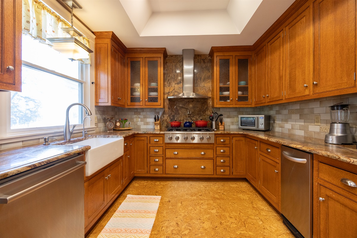 Our kitchen comes with everything you need to create delicious meals during your stay.