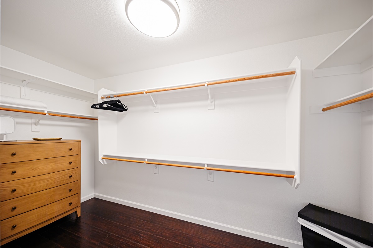 Large Primary Walk-In Closet