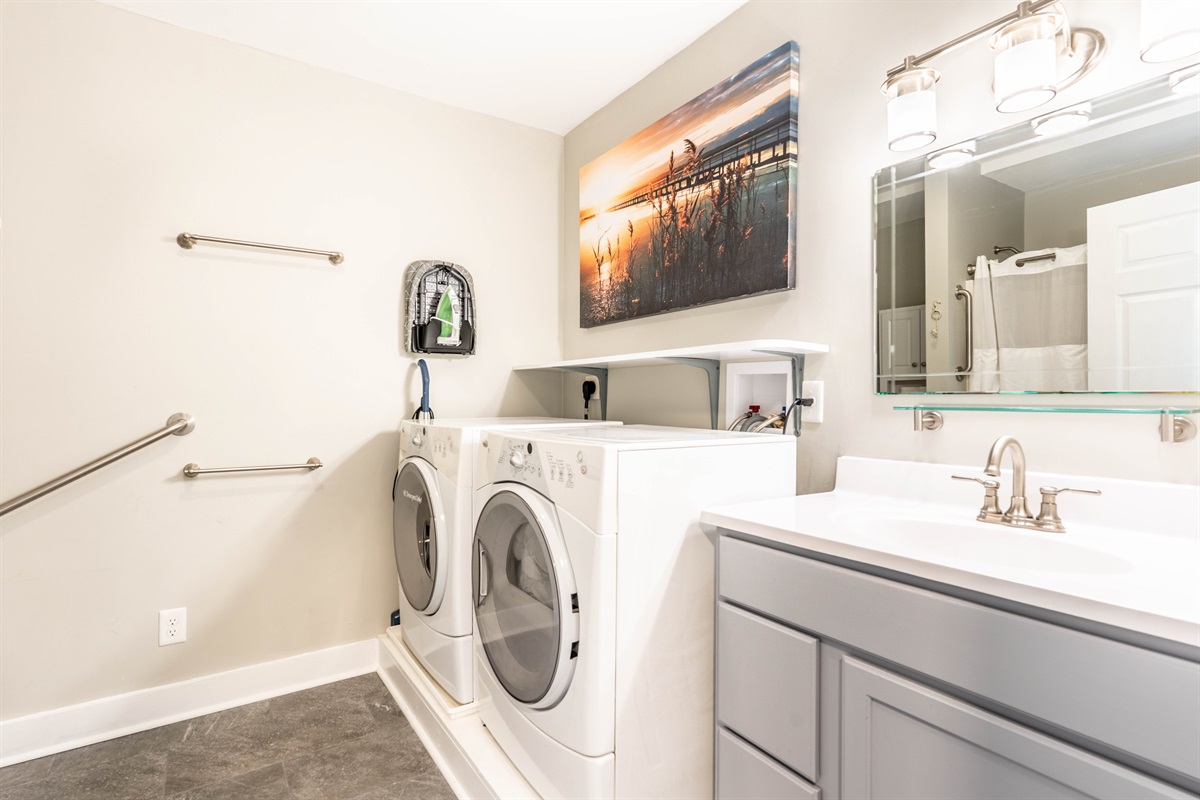 Laundry Room and 1st Floor Hallway Bathroom