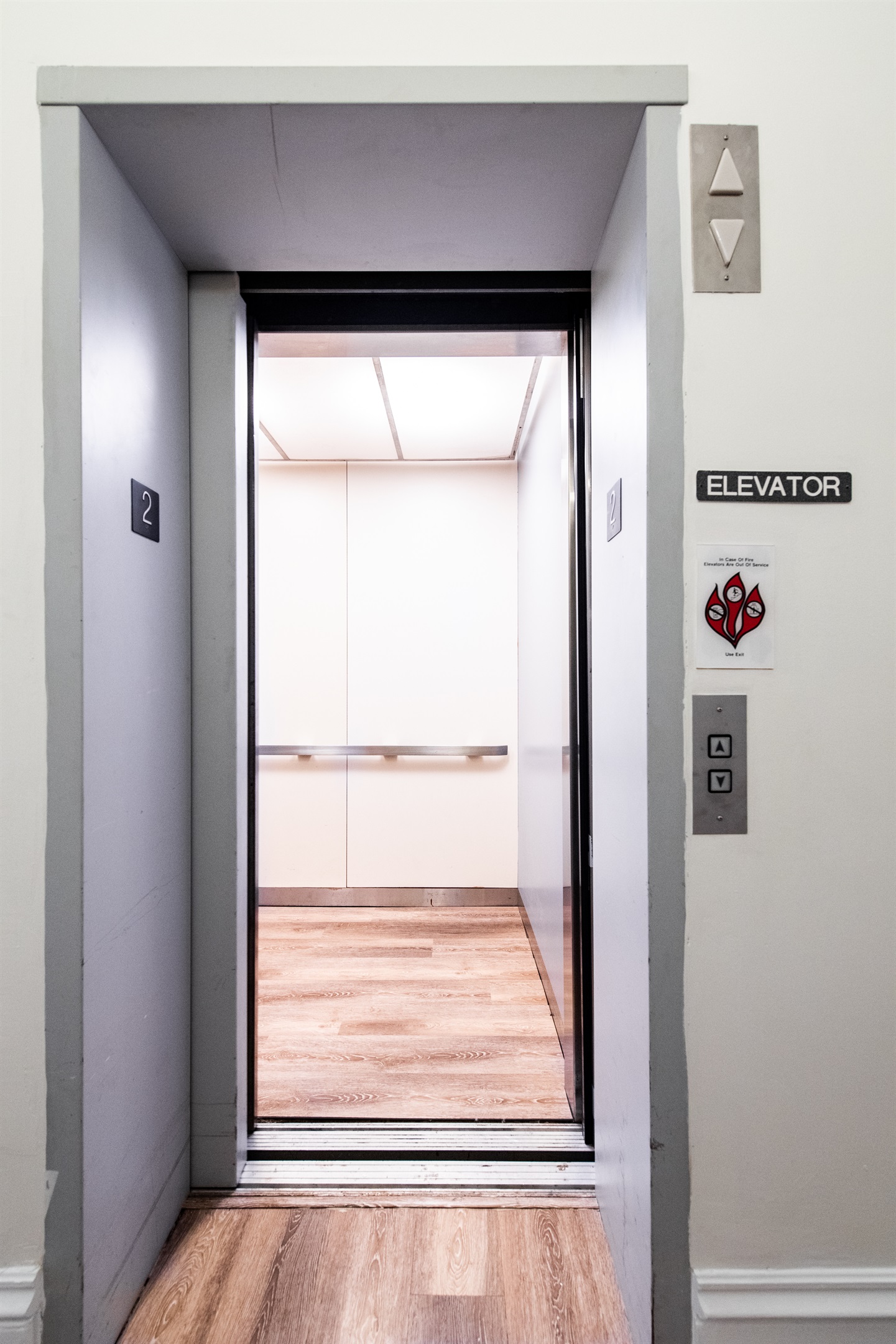 Private elevator for guest use only