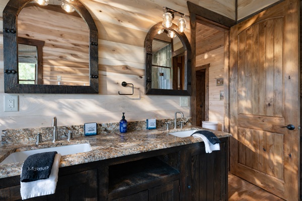 Stylish and practical, this bathroom offers everything you need with elegant finishes.