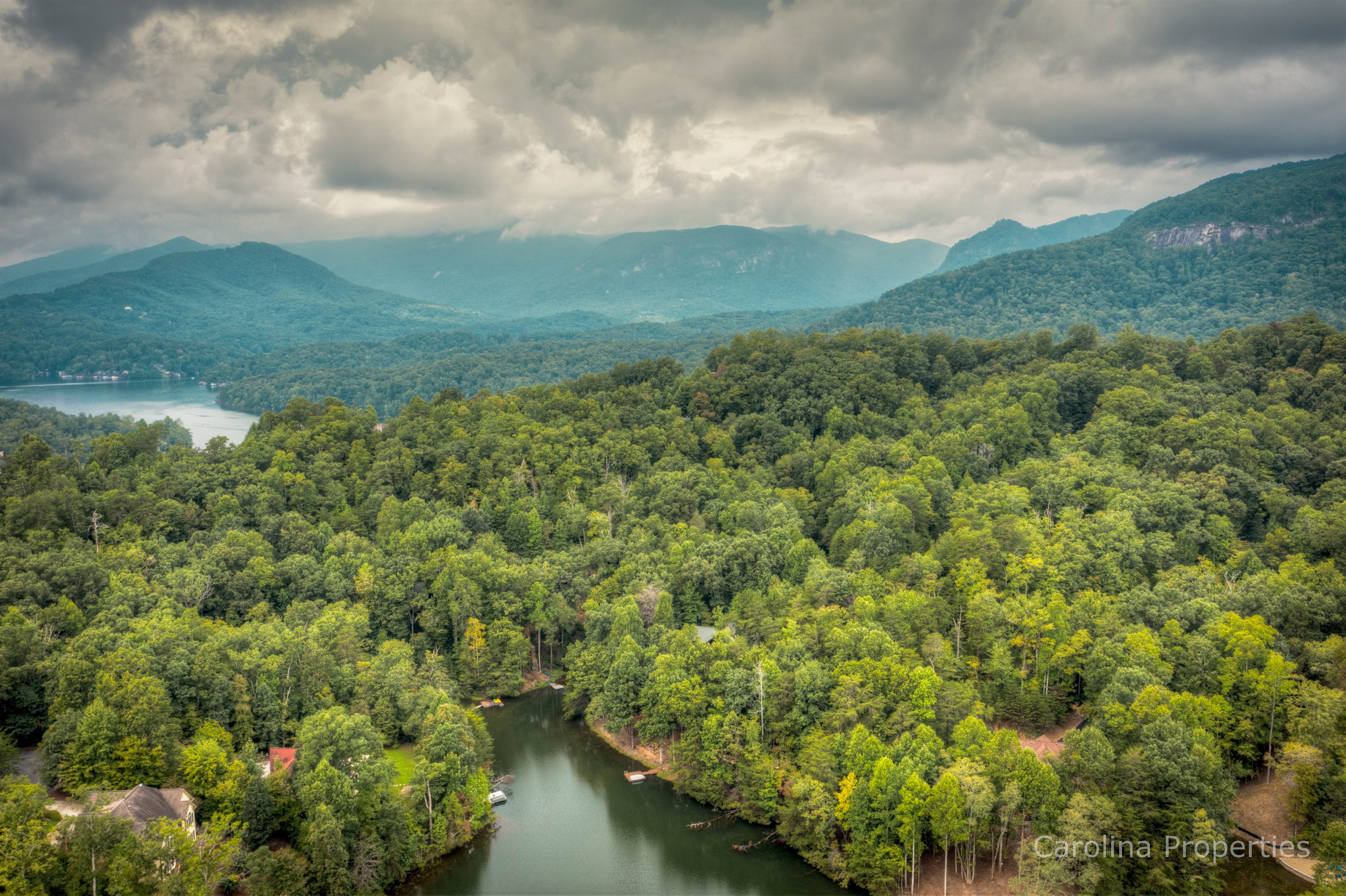 Over head view of Shumont Lake
