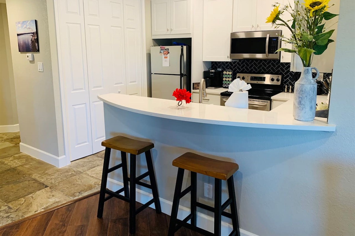 Bar Seating in Kitchen