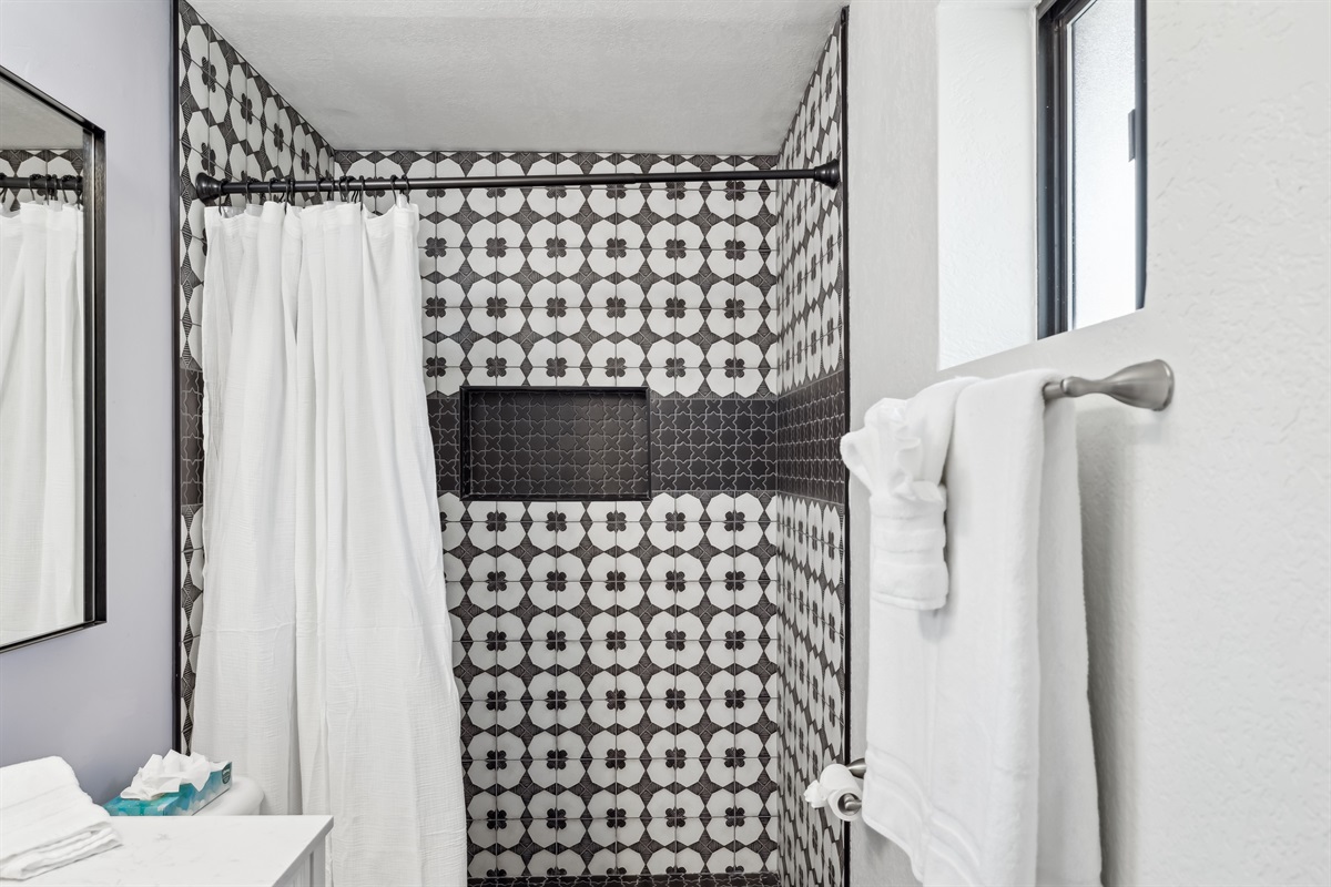 Newer Tiled Shower and Floor