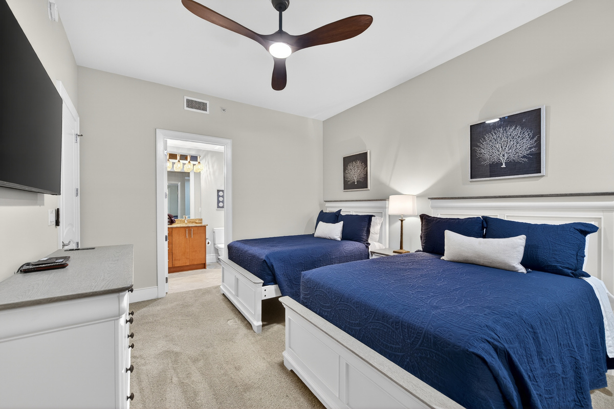 Third bedroom, two full size beds