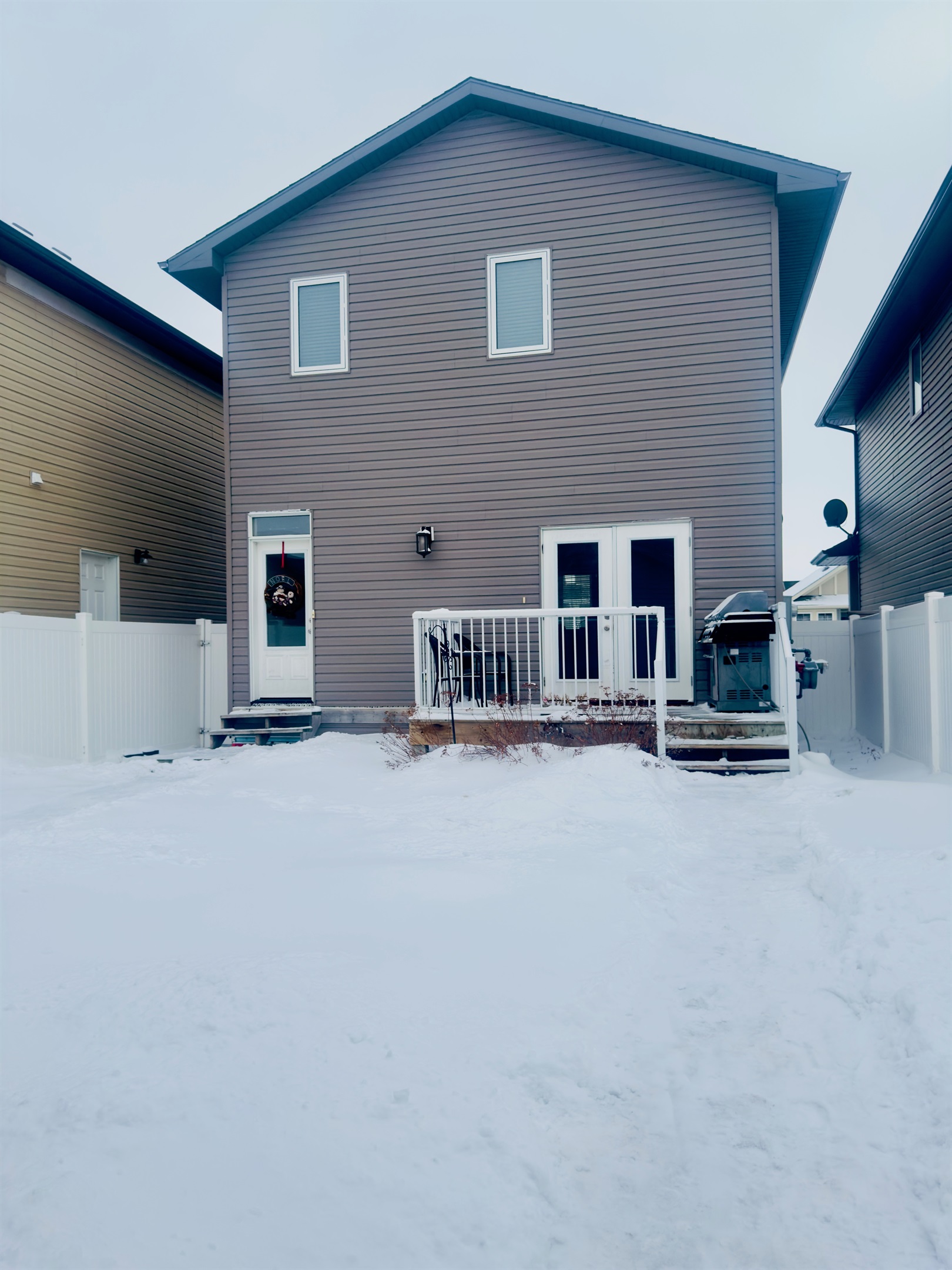 Fully fenced backyard.