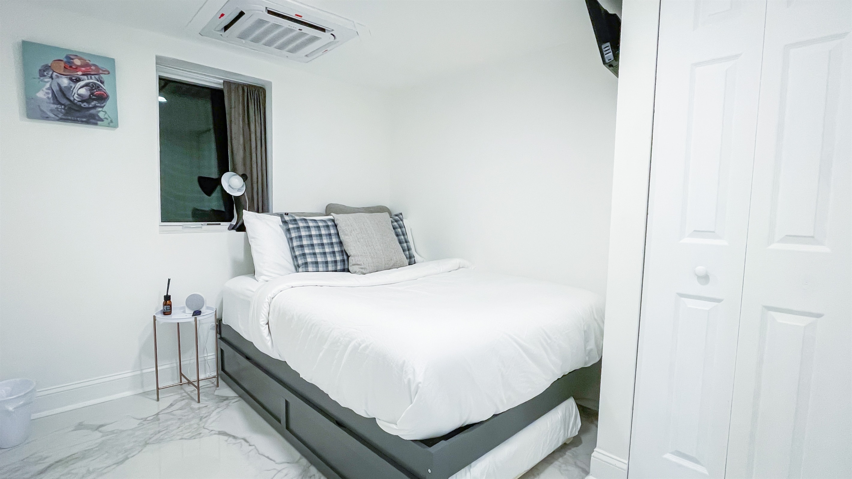 Bedroom #9 on the lower level has a full bed with a twin trundle underneath