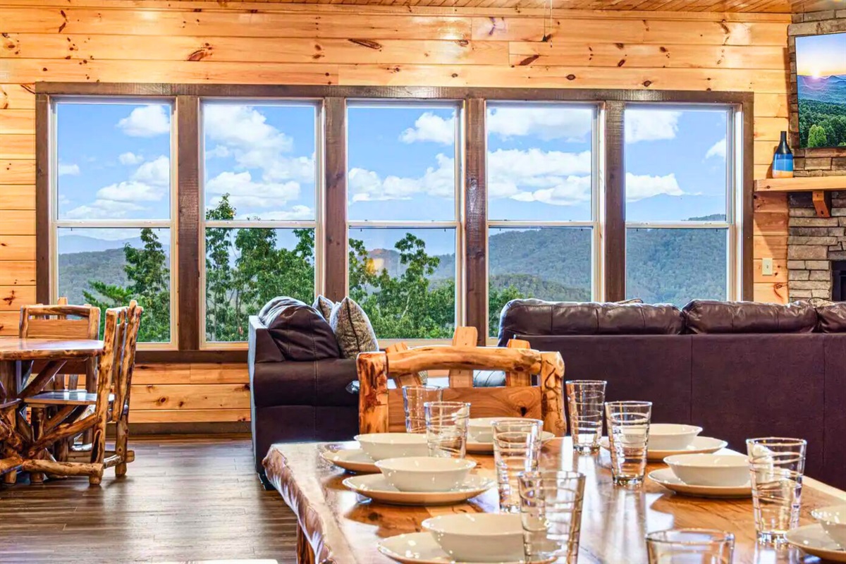 Take a Seat at the Dining Table or on the Couch and Enjoy Nature Surrounded by Your Loved Ones