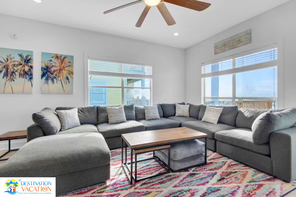 Bright interiors invite effortless coastal relaxation.
