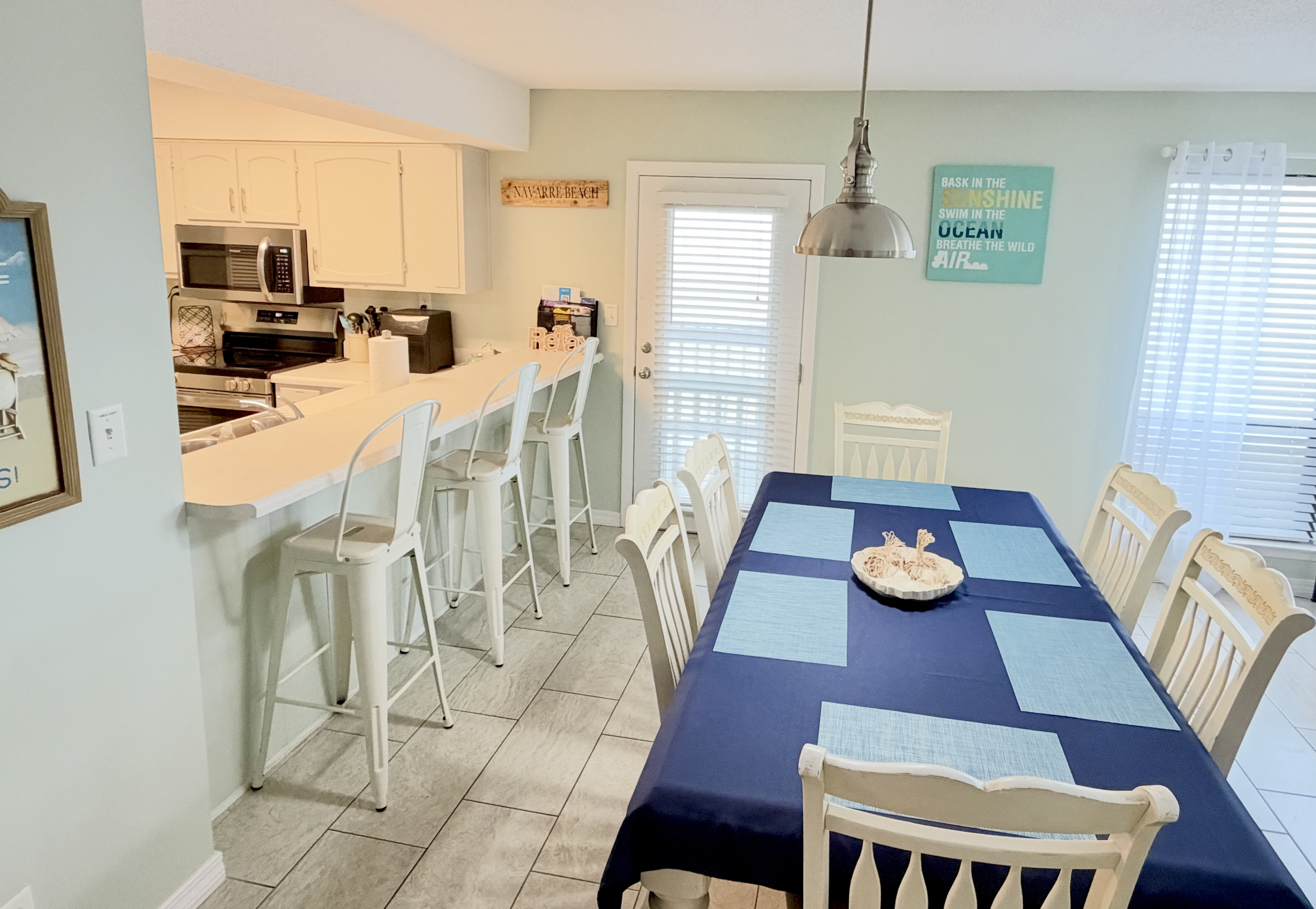 Our dining area and breakfast nook