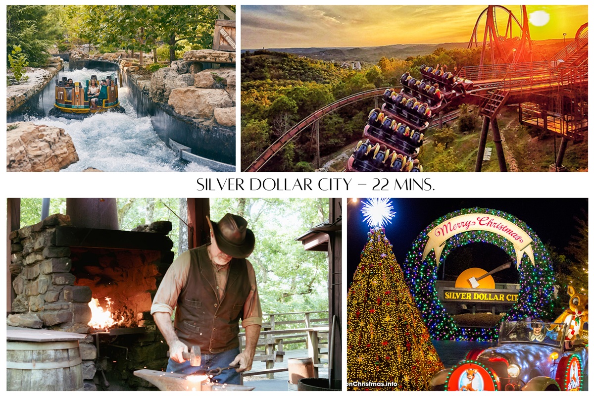 Silver Dollar City is nationally recognized as one of the top amusement parks in the nation. Falcon's Point is the perfect location to stay to visit Silver Dollar City and other Branson attractions!