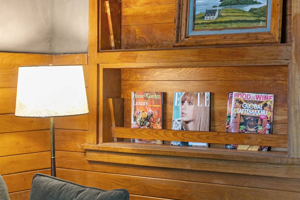 Magazines and games are available to enjoy during your stay, whether you’re unwinding with some quiet reading or gathering around the table for a little friendly competition.