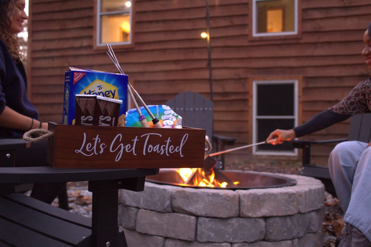 Get toasty by the firepit
