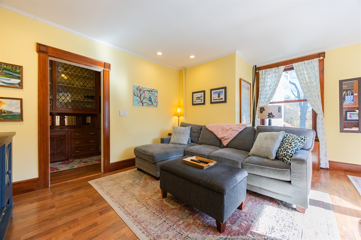 Another relaxing living area with comfy seating.