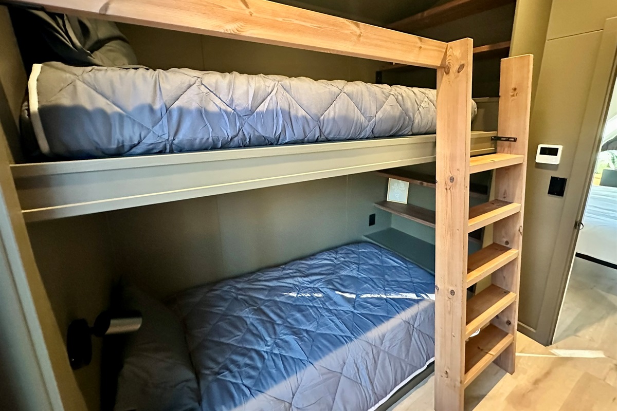 Twin XL Bunk Beds with Reading Lights and Storage