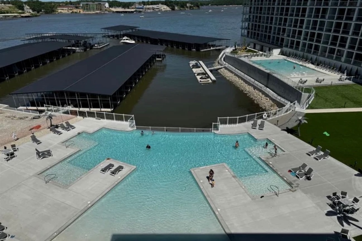 Second Resort style pool located in front of Building 4.