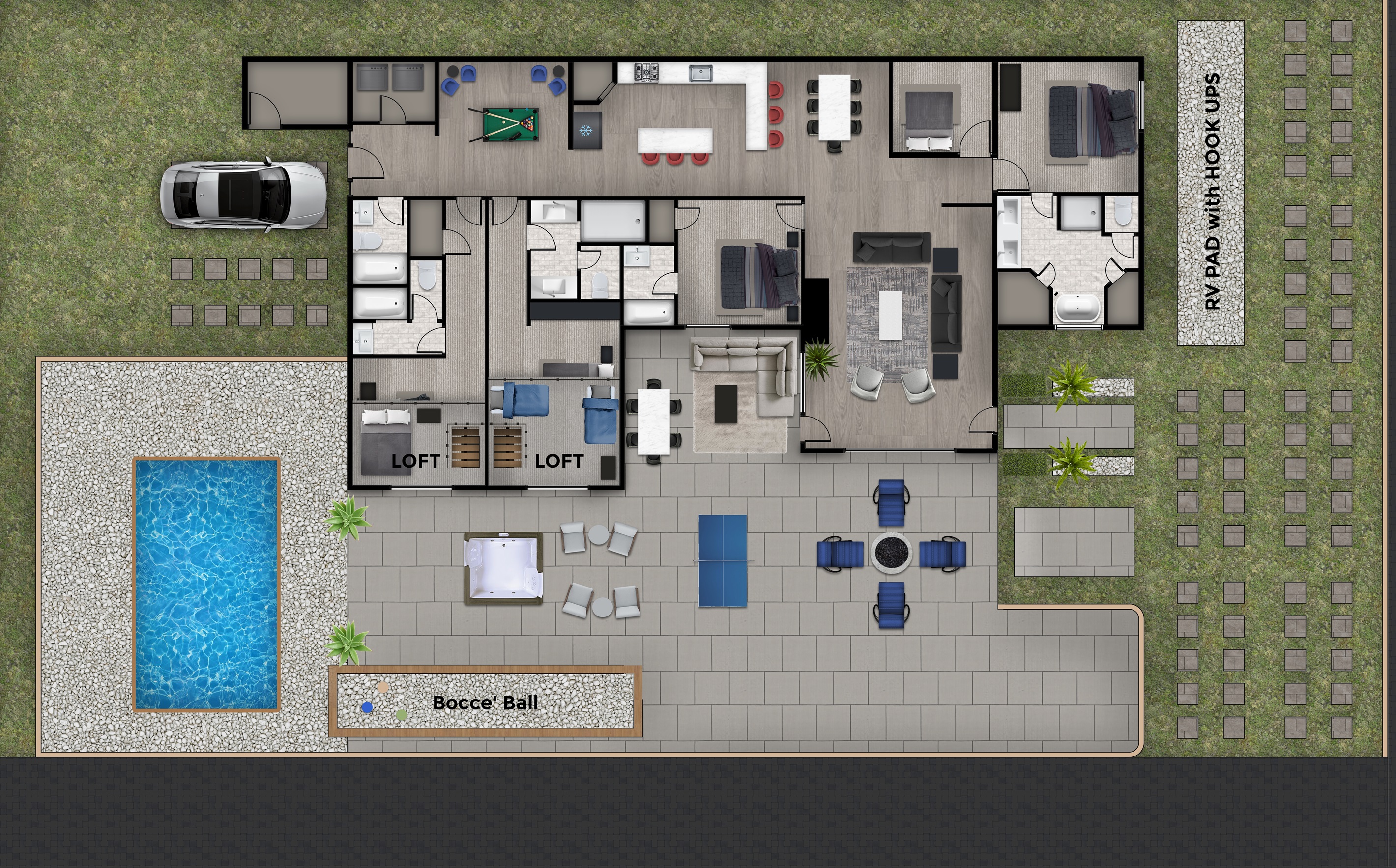 Floor Plan with Lofts