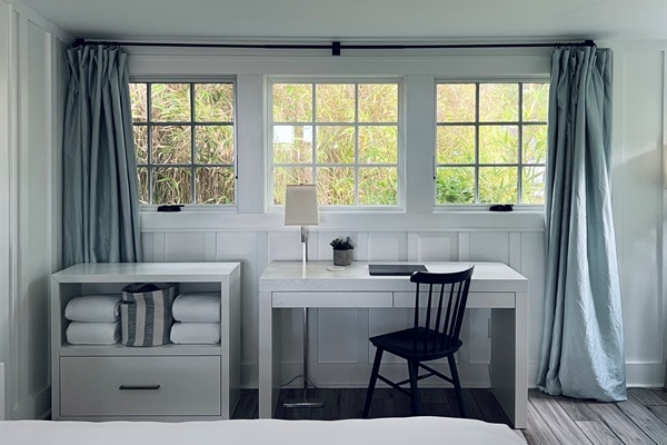 PRIMARY BEDROOM - quiet work from home space (pro photos coming soon)