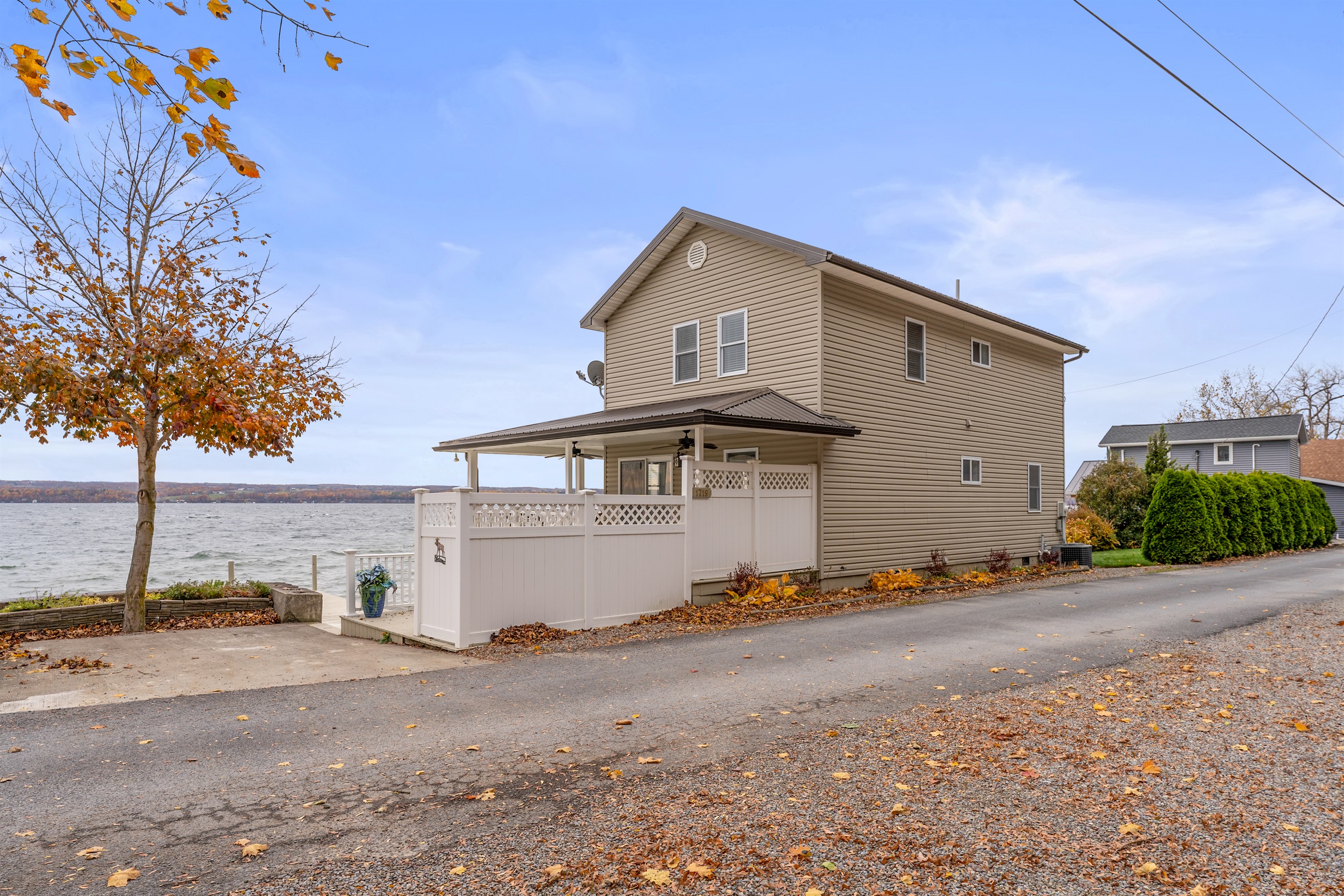 View of the home from the parking area