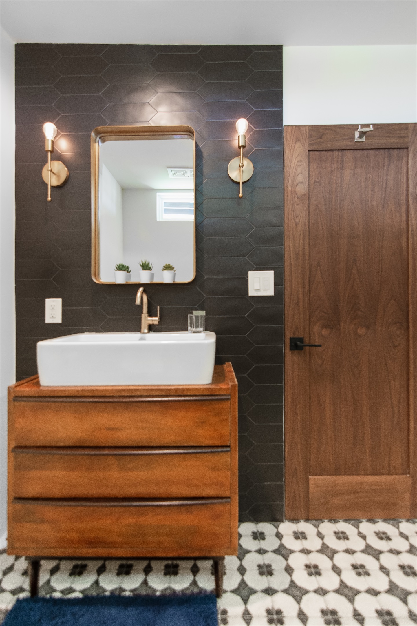 Custom bathroom with rain shower