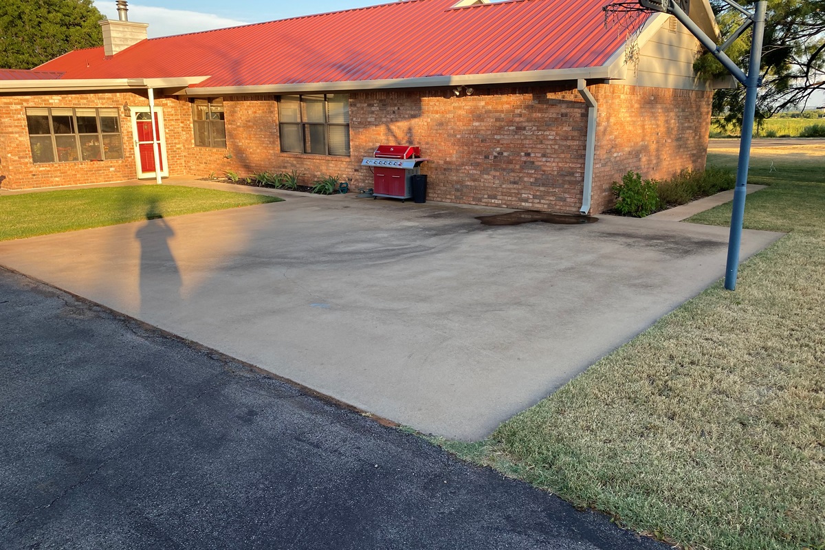 Apartment Parking - The red door in the background is NOT the entry to the apartment....