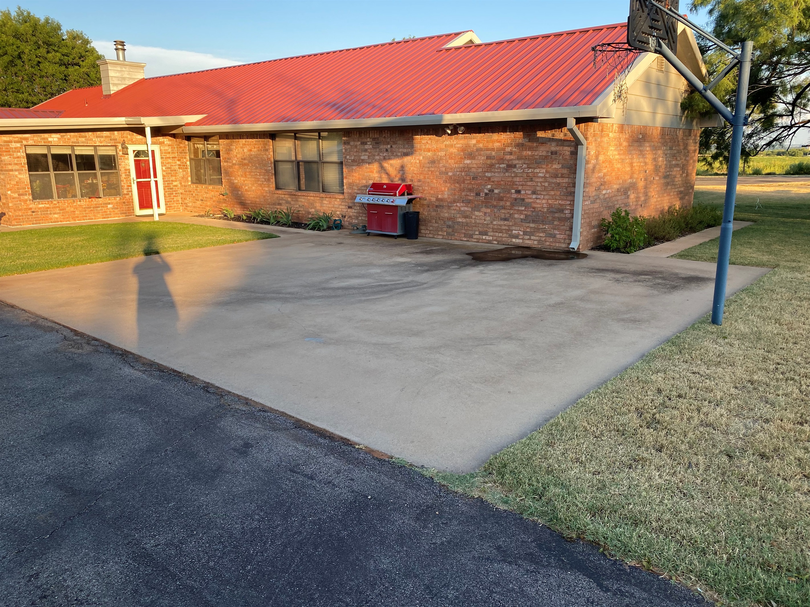 Apartment Parking - The red door in the background is NOT the entry to the apartment....