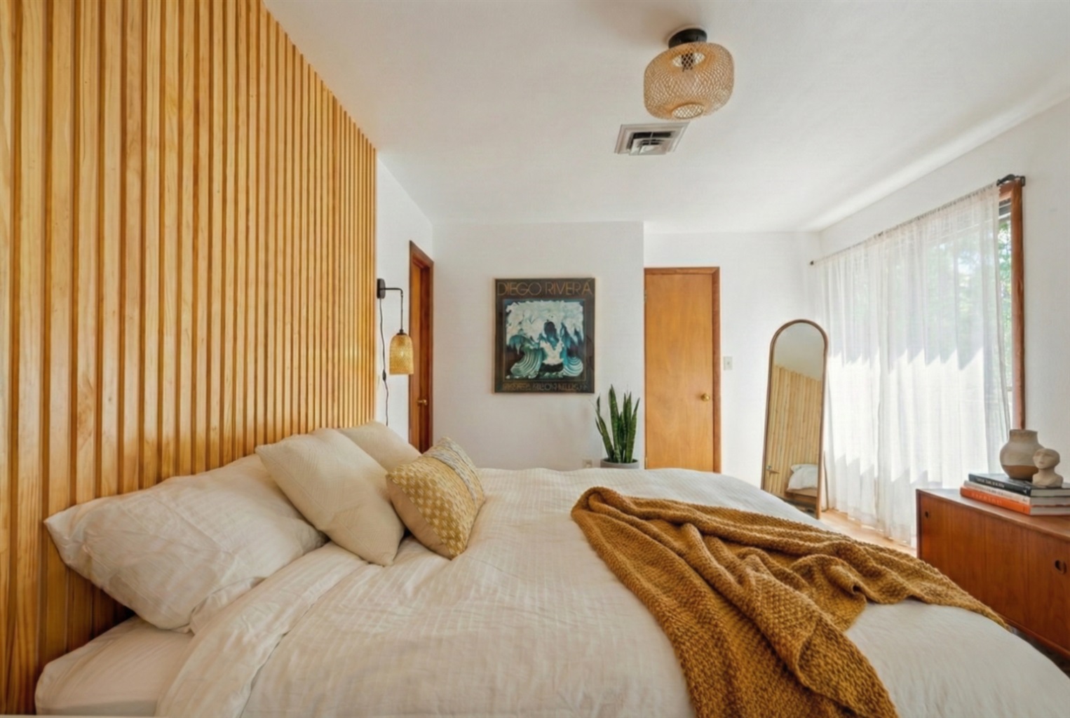 Master bedroom: King bed, 65" TV, Ensuite luxury bathroom, Blackout curtains