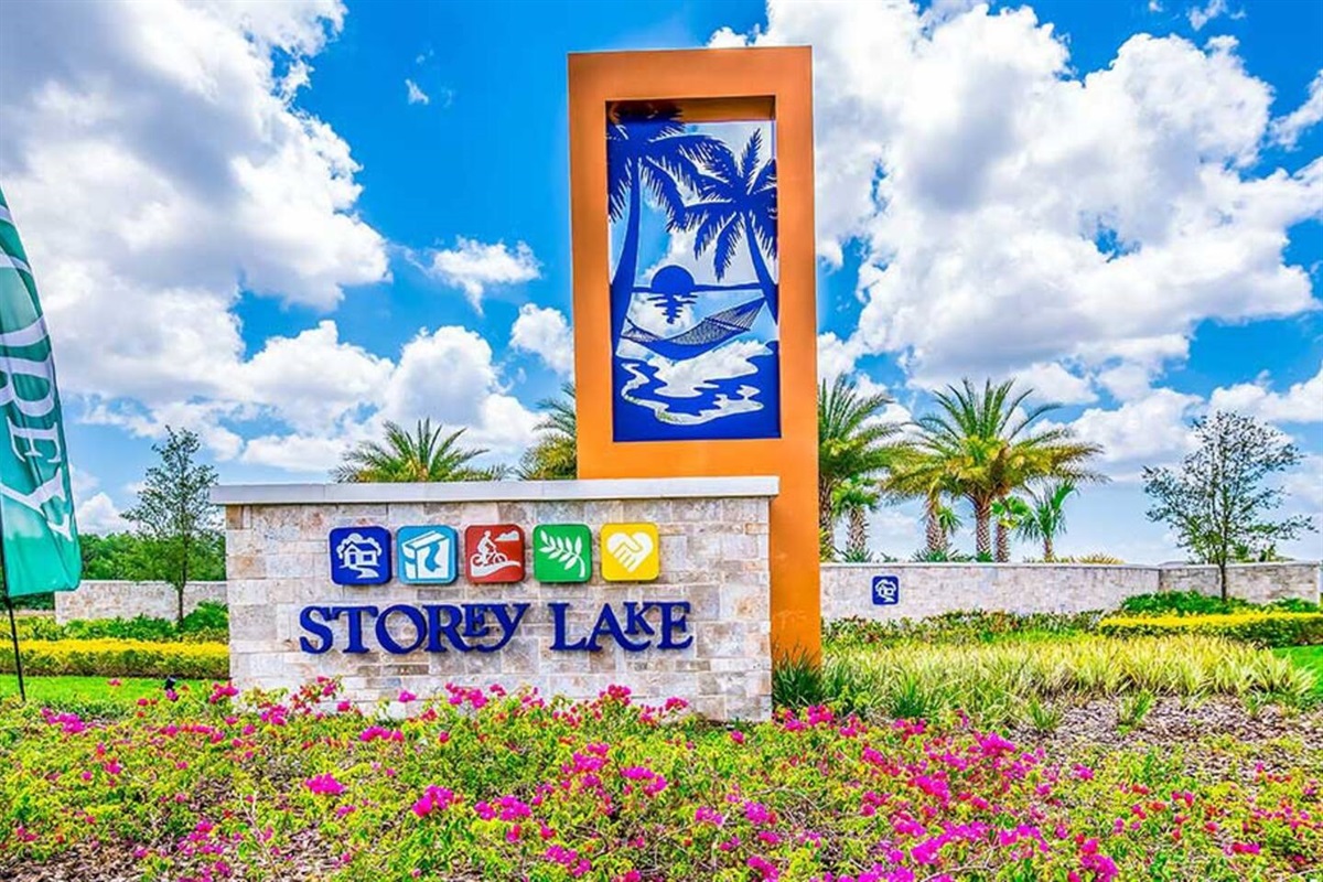 Our vacation home is in the wonderful community of Storey Lake, with a super fun water park, and it is close to everything! 