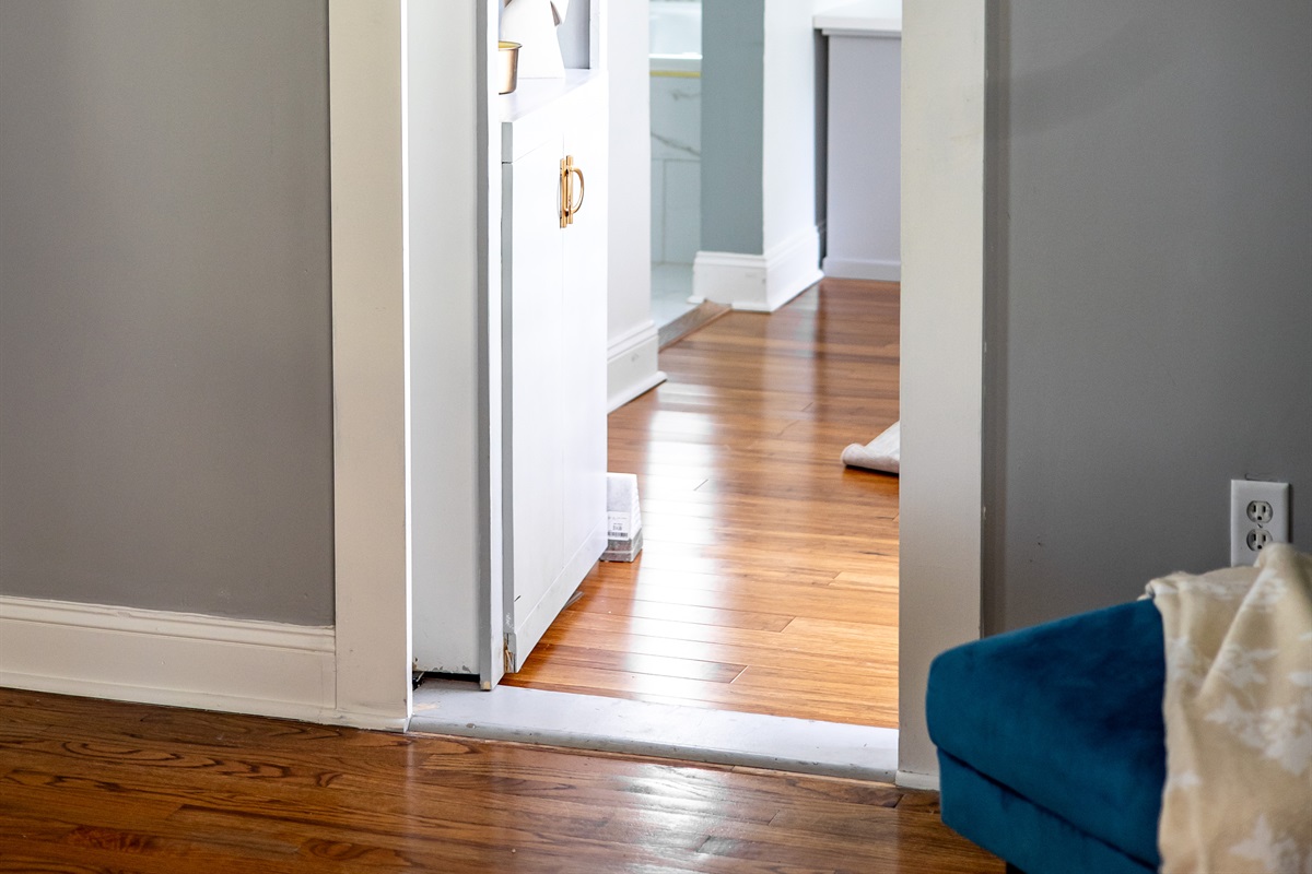 Hidden door access into Main bedroom