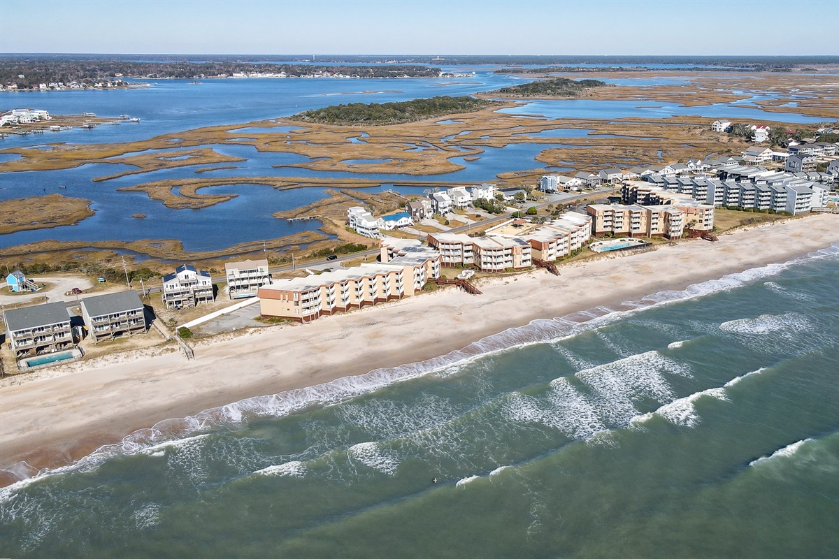 Aerial of North Topsail Beach